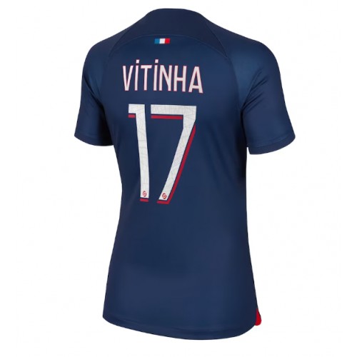 Dámy Fotbalový dres Paris Saint-Germain Vitinha Ferreira #17 2023-24 Domácí Krátký Rukáv